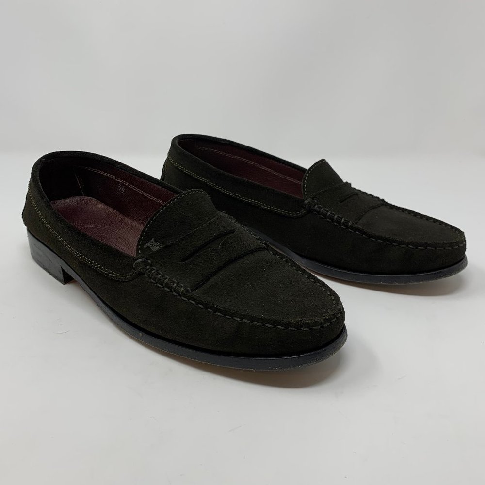 Tod's Womens Dark Green Driving Loafers EU 39